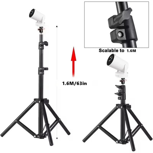 Support trépied universel pour vidéoprojecteur avec plateau antidérapant